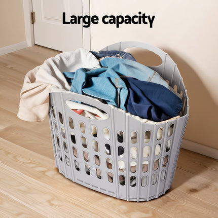 Artiss Laundry Basket Hamper Large Foldable Washing Clothes Storage Organiser.