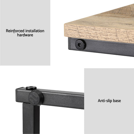Artiss Coffee Table Side Table Walnut Anika.