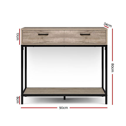 Artiss TV Cabinet Entertainment Unit 132cm Pine Tania.