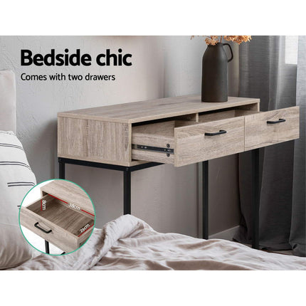 Artiss TV Cabinet Entertainment Unit 132cm Pine Tania.