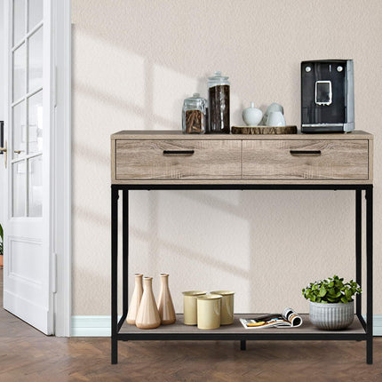 Artiss TV Cabinet Entertainment Unit 132cm Pine Tania.