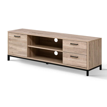 Artiss TV Cabinet Entertainment Unit 132cm Pine Tania.