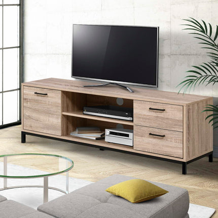 Artiss TV Cabinet Entertainment Unit 132cm Pine Tania.