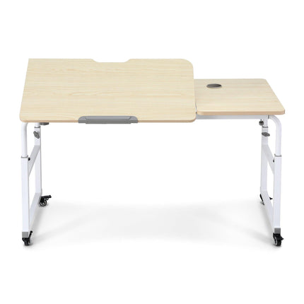 Artiss Mobile Laptop Desk Overbed Table Adjustable Computer Stand Bedside Cart.