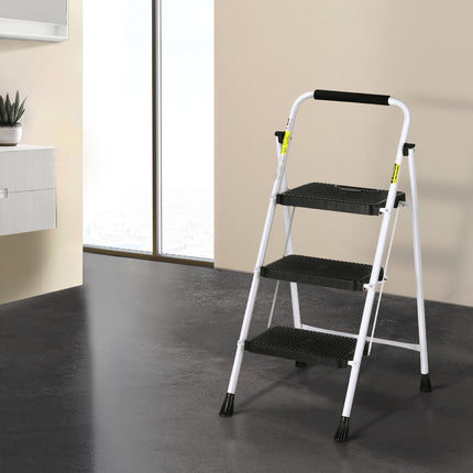 Giantz 3 Step Ladder Multi-Purpose Folding Steel Light Weight Platform.