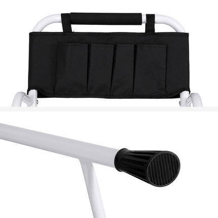 Giantz 4 Step Ladder Multi-Purpose Folding Steel Platform Tool Bag Handrails.