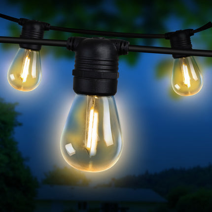 32m LED Festoon String Lights Christmas Decorations Wedding Party Outdoor Garden.