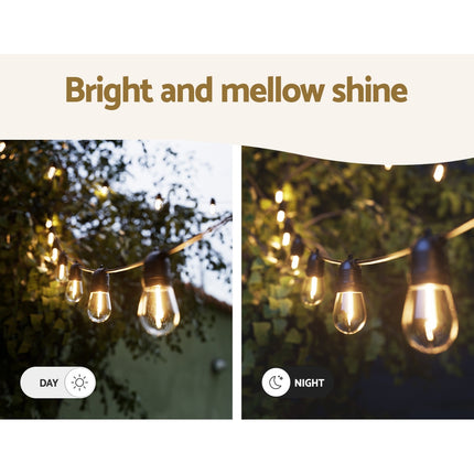 82m Festoon Lights Christmas Fairy String Lights Outdoor Party Garden Decor.