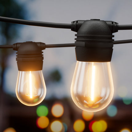 17m Solar Festoon Lights Outdoor LED String Light Christmas Party Decor 2pcs.