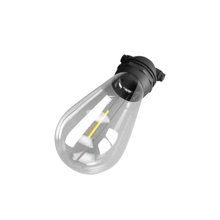 23m Solar Festoon Lights Outdoor LED String Light Christmas Party Decorations.