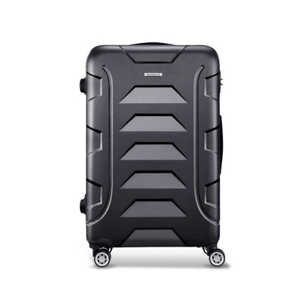 Wanderlite 28 Inch Luggage with TSA Lock Spinner Travel Suitcase Carry On Hard Shell Luggage Case Black.