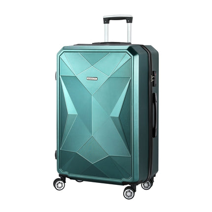 Wanderlite 28-inch Luggage Set with TSA Lock�ABS Hard Shell Travel Suitcase Organiser Luggage Case Atrovirens.