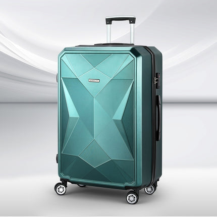 Wanderlite 28-inch Luggage Set with TSA Lock�ABS Hard Shell Travel Suitcase Organiser Luggage Case Atrovirens.