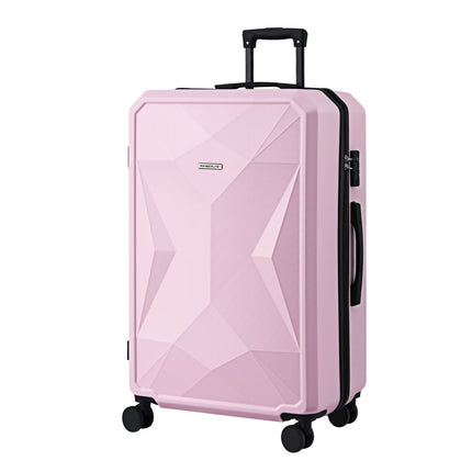 Wanderlite 28" Luggage Suitcase Trolley Travel Lightweight TSA Hardshell Pink.
