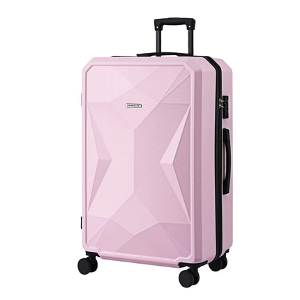 Wanderlite 28" Luggage Suitcase Trolley Travel Lightweight TSA Hardshell Pink.