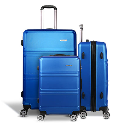 Wanderlite 20" 24" 28" Luggage with TSA Lock Spinner Travel Suitcase Carry On Hard Shell Luggage Case Blue.