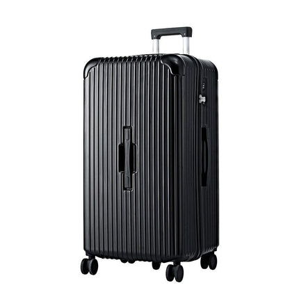 Wanderlite 32" Trunk Luggage Suitcase Travel 5 Wheels Type-C Port TSA Black.