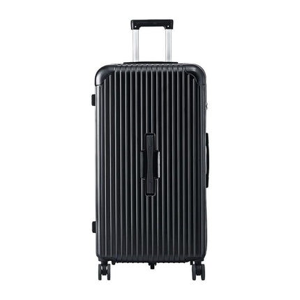 Wanderlite 32" Trunk Luggage Suitcase Travel 5 Wheels Type-C Port TSA Black.