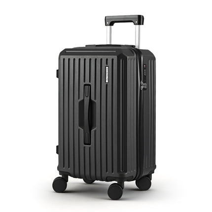 Wanderlite 20" Trunk Luggage Suitcase Travel Carry On TSA Lock Black.
