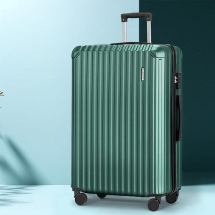 Wanderlite 28'' Luggage Travel Suitcase Set TSA Carry On Hard Case Green.