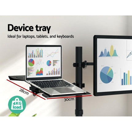 Artiss Monitor Arm Desk Mount Laptop Tray.