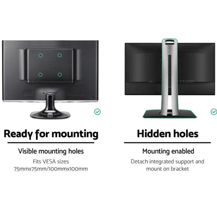 Artiss Monitor Arm Gas Spring Dual Desk Mount Screen Holder.