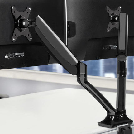 Artiss Monitor Arm Gas Spring Dual Desk Mount Screen Holder.