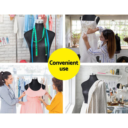 Embellir Female Mannequin Dummy Model Dressmaker Clothes Display Torso Tailor BK.