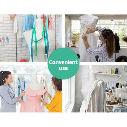 Female Mannequin 170cm Model Dressmaker Clothes Display Torso Tailor Wedding White.