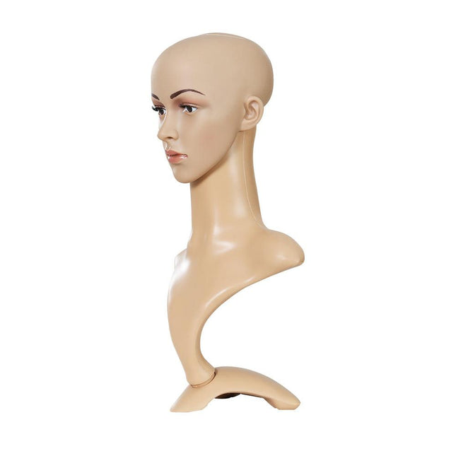 Embellir Female Mannequin Head Dummy Model Display Shop Stand Professional Use.