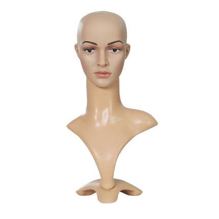 Embellir Female Mannequin Head Dummy Model Display Shop Stand Professional Use.