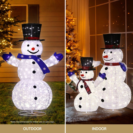 3 PCS Christmas Lights 330 LED Fairy Light Snowman Decorations Jingle Jollys.