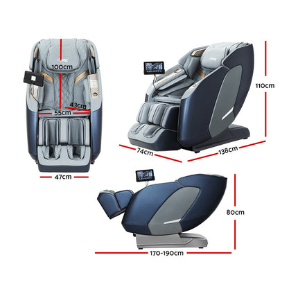 Livemor 4D Massage Chair Recliner SL Track Full Body Zero Gravity Massager Heated AI Body Scan Melisa.