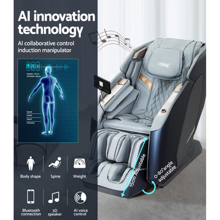 Livemor 4D Massage Chair Recliner SL Track Full Body Zero Gravity Massager Heated AI Body Scan Melisa.