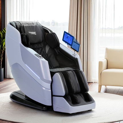 Livemor 4D Massage Chair Recliner SL Track Full Body Zero Gravity Massager Heated AI Body Scan SINA.