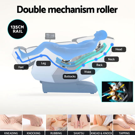 Livemor 4D Massage Chair Recliner SL Track Full Body Zero Gravity Massager Heated AI Body Scan REILY.
