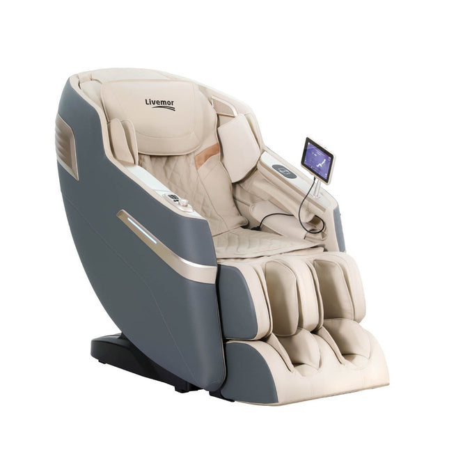 Livemor 4D Massage Chair Recliner SL Track Full Body Zero Gravity Massager Heated AI Body Scan SINA.