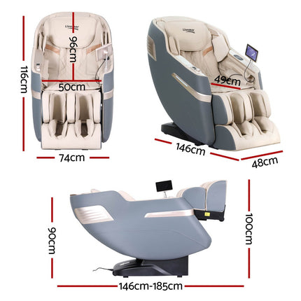 Livemor 4D Massage Chair Recliner SL Track Full Body Zero Gravity Massager Heated AI Body Scan SINA.