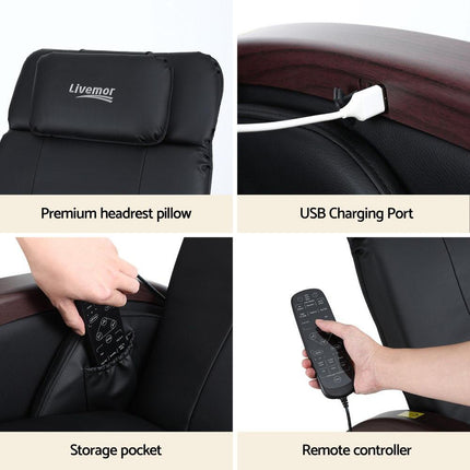 Livemor Massage Chair Electric Recliner Home Massager ARIA.