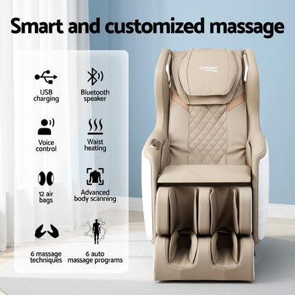 Livemor Massage Chair Electric Recliner Home Massager 3D OLIN.