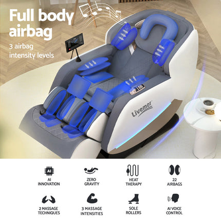 Livemor Massage Chair Electric Recliner Home Massager Beryl.