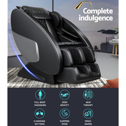 Livemor Massage Chair Electric Recliner Massager Black Ellmue.
