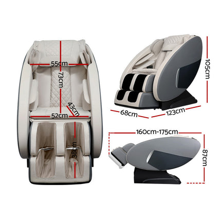 Livemor Massage Chair Electric Recliner Massager Black Ellmue.