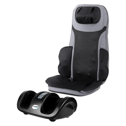 Livemor Full Back Massage Seat Cushion Heating With Kneading Foot Massagers.