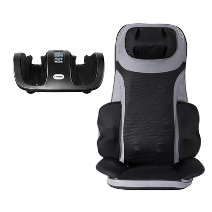 Livemor Full Back Massage Seat Cushion Heating With Kneading Foot Massagers.