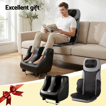 Livemor Full Back Massage Seat Cushion Heating With 360° Foot Massagers.