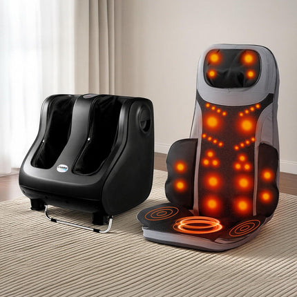 Livemor Full Back Massage Seat Cushion Heating With 360° Foot Massagers.