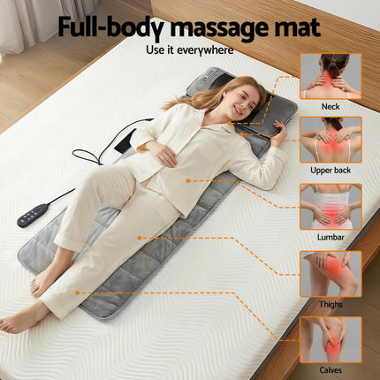 Livemor Massage Mat 10-nodes Vibration Heating Massage Cushion.