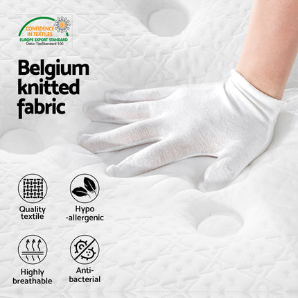 Giselle Bedding 21cm Mattress Euro Top Queen.