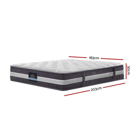Giselle Bedding 30cm Mattress Pocket Spring King.